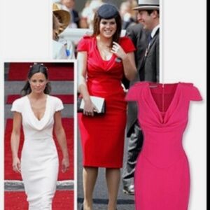 Red Alexander McQueen Cowl-neck Wool-crepe Dress